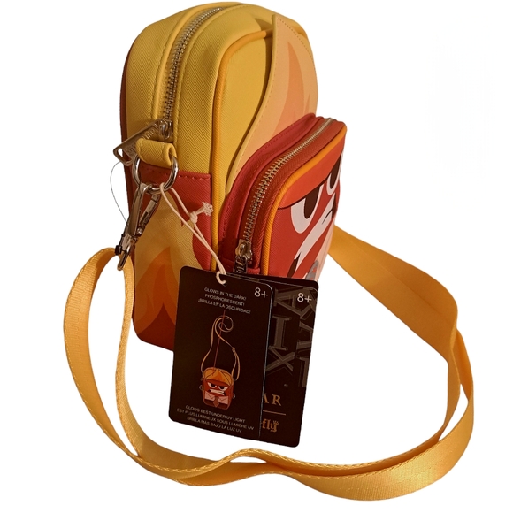 Loungefly Disney Pixar Inside Out Anger Cosplay Passport Bag - Picture 4 of 8